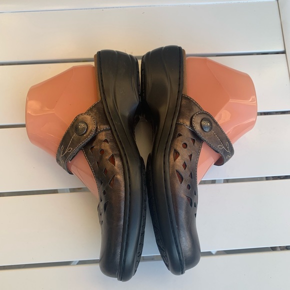 Cobb Hill by new balance clog mules brown metallic shoes size 7W - Picture 8 of 16